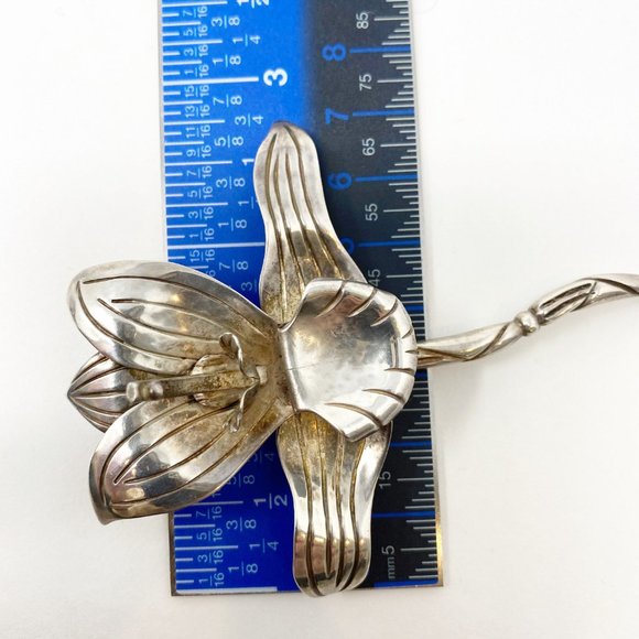 234 Vintage Taxco Coro Silver Orchid Brooch / Pin - Etsy 234 Vintage Taxco Coro silver orchid brooch / pin